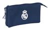Imagen de PORTATODO TRIPLE REAL MADRID CHICA MARINO 22X12X3 CM