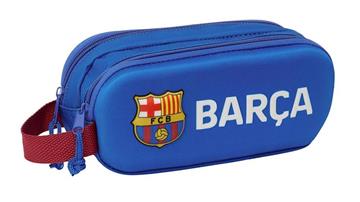 Imagen de PORTATODO DOBLE 3D F.C.BARCELONA 21X8X6 CM