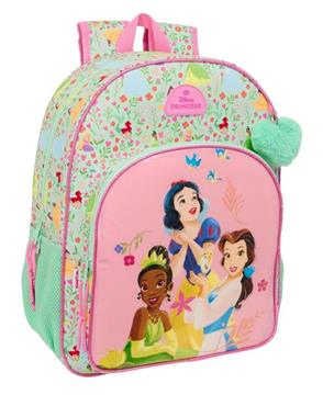 Imagen de Mochila Adaptable a Carro Princesas Disney "Bloom" 33X42X14Cm