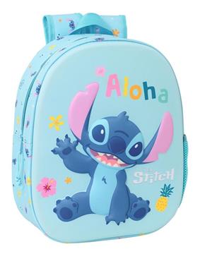 Imagen de Mochila 3D Stitch 3D 27x33x10 Cm