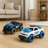 Imagen de Coche Policia fricción en pack de 2 ud., giro 360º, con luces y sonidos 16x10x8cm
