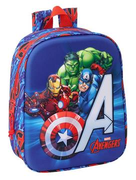 Imagen de Mochila Guarderia 3D Avengers 3D 22x27x10 Cm