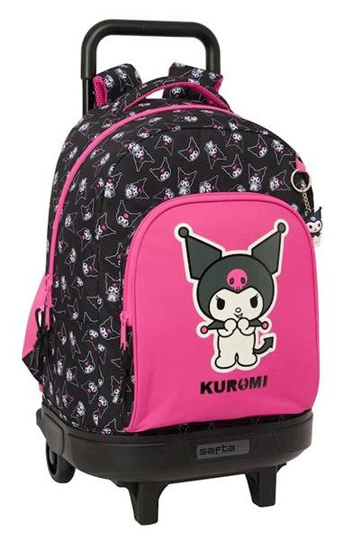 Imagen de Mochila Grande con Ruedas Compacta Extraible Kuromi 33x45x22 Cm