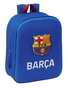 Imagen de MOCHILA GUARDERIA 3D BOLSILLO RED F.C.BARCELONA 22X27X10 CM