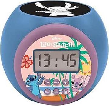 Imagen de Reloj despertador con proyector Stitch.