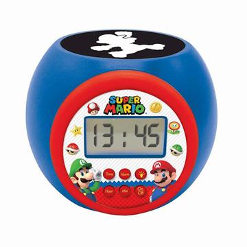 Imagen de Reloj despertador con proyector y temporizador Super Mario.