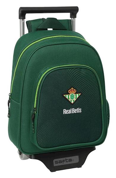 Imagen de MOCHILA CON CARRO RESISTE AGUA REAL BETIS BALOMPIE 28X34X10 CM