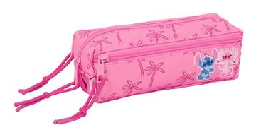 Imagen de Portatodo Triple Peq. C/Goma Elast. 20Cm Stitch "Chill" 22x8,5x6 Cm