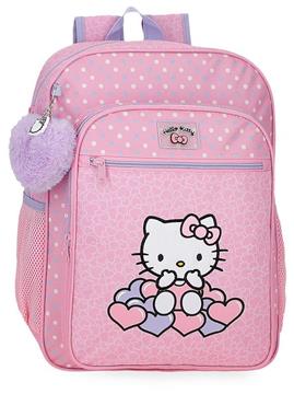 Imagen de Mochila 38Cm.Hello Kitty Hearts & Dots 30x38x12 cm