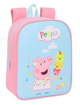 Imagen de Mochila Guarderia Adapt.Carro Peppa Pig 22X27X10Cm