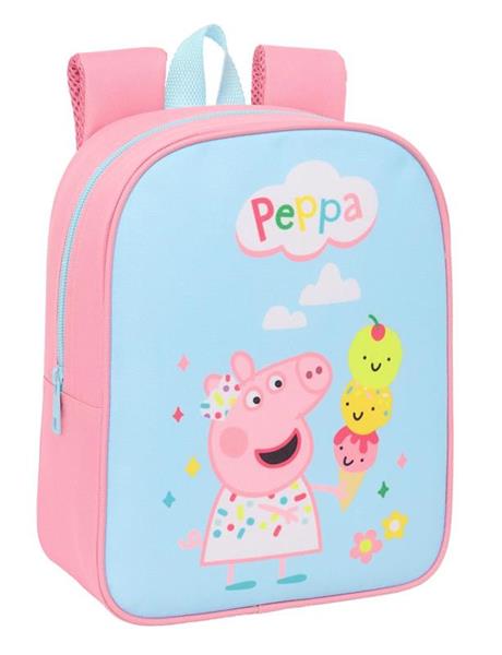 Imagen de Mochila Guarderia Adapt.Carro Peppa Pig 22X27X10Cm