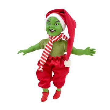 Imagen de Muñeco Elfo Gruni 34 cm con pantalon,botas y bufanda en bolsa.
