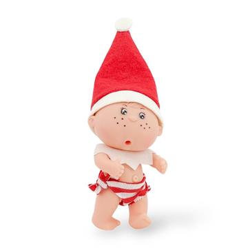 Imagen de Muñeco Elfo 12 cm con braguita y babero. Incluye bolista de tela.