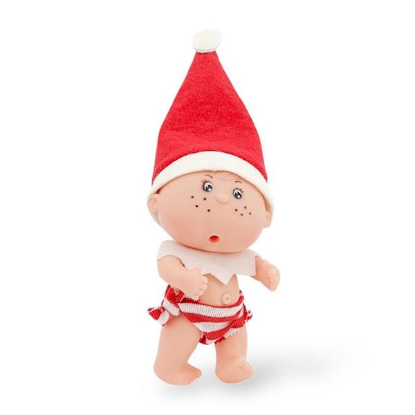 Imagen de Muñeco Elfo 12 cm con braguita y babero. Incluye bolista de tela.