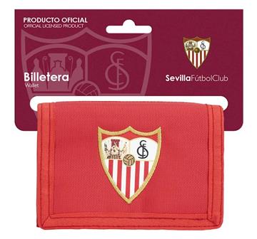 Imagen de BILLETERA CON CABECERA SEVILLA FC CORPOR 12,5x9,5 cm