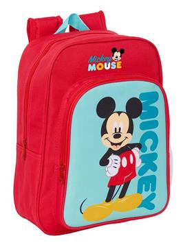 Imagen de Mochila Infantil Adapt.Carro Mickey Mouse 26X34X11Cm
