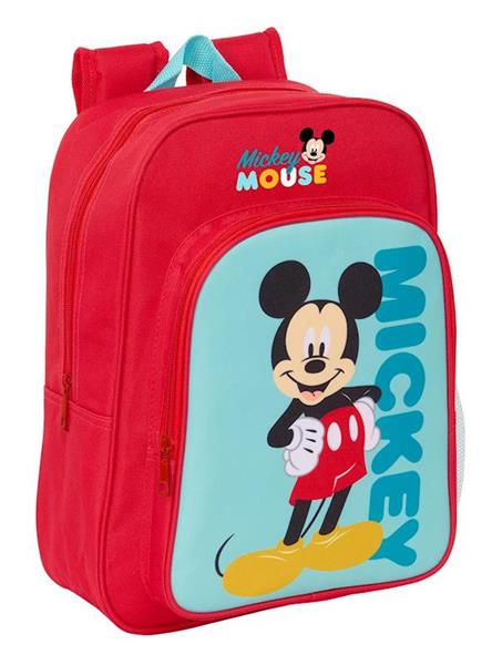 Imagen de Mochila Infantil Adapt.Carro Mickey Mouse 26X34X11Cm