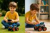 Imagen de Coche radio control Monster Truck transformable en lanzador, 2 en1, incluye un coche 17'90x22'50x21'50cm