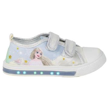 Imagen de Zapatilla Loneta Suela Pvc Con Luces Algodón Frozen Talla 31