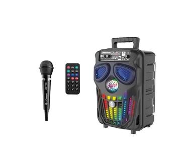 Imagen de Altavoz Calavera Funky con micrófono y mando a distancia