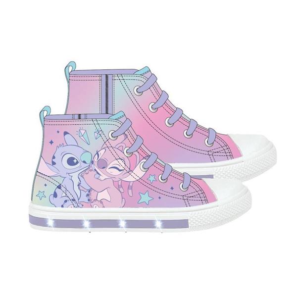 Imagen de Zapatilla Loneta Suela Pvc Con Luces Alta Stitch Talla 27