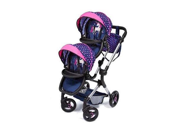 Imagen de Silla Paseo Gemelar Azul Cubre Canastos