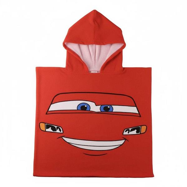 Imagen de Poncho Microfibra Cars 55.0 X 77.0 X 1.0 Cm