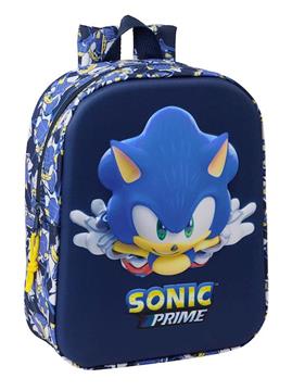 Imagen de Mochila Guarderia 3D Sonic "City" 22x27x10 Cm