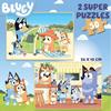 Imagen de Puzzle 2X50 de Bluey Infantil (Madera)