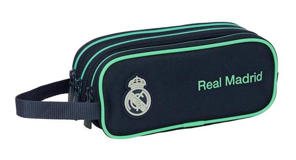 Imagen de Portatodo Triple Real Madrid 2ª Equipacion 25/26 21X8,5X7Cm