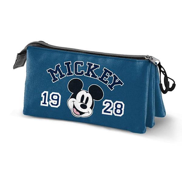 Imagen de Estuche Portatodo Triple Mickey Mouse Class 23 x8 x11 cm
