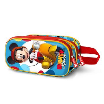 Imagen de Estuche Portatodo Doble 3D Mickey Mouse Scooter 22 x8 x9,5 cm