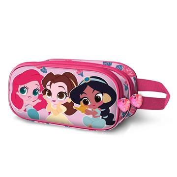 Imagen de Estuche Portatodo Doble 3D Princesas Disney Flowers 22 x8 x9,5 cm