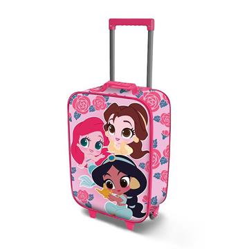 Imagen de Maleta Trolley Soft 3D Princesas Disney Flowers 33 x17 x52 cm