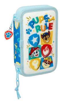 Imagen de PLUMIER DOBLE PQÑO 28 pcs PAW PATROL "PUPS RULE" 12,5X19,5X4 CM