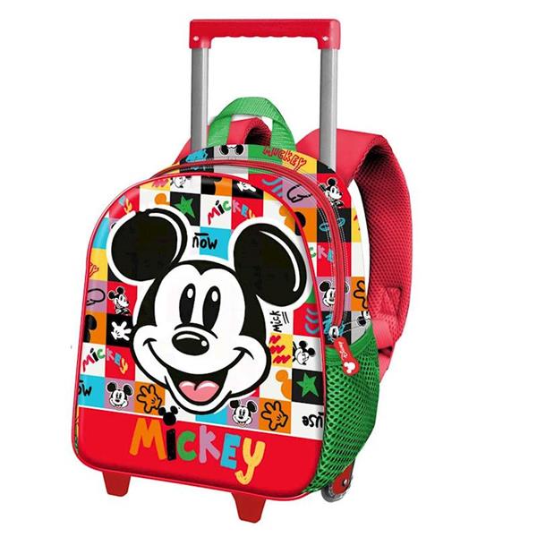 Imagen de Mochila 3D con Ruedas Pequeña Mickey Mouse Mood 26 x13 x34 cm