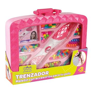 Imagen de Trenzador para pelo con accesorios en maletin 30x24 cm