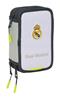 Imagen de Plumier Triple 37 Pcs Real Madrid Equip. 25/26 12,5x19,5x5,5 Cm