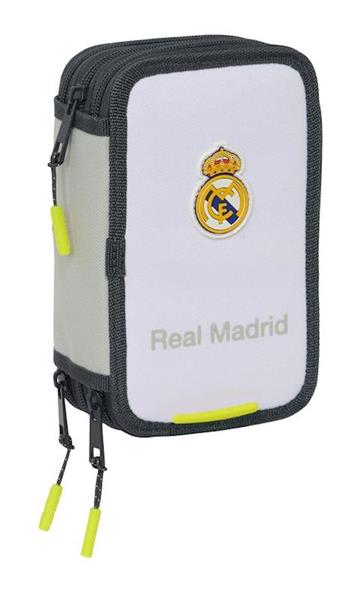 Imagen de Plumier Triple 37 Pcs Real Madrid Equip. 25/26 12,5x19,5x5,5 Cm