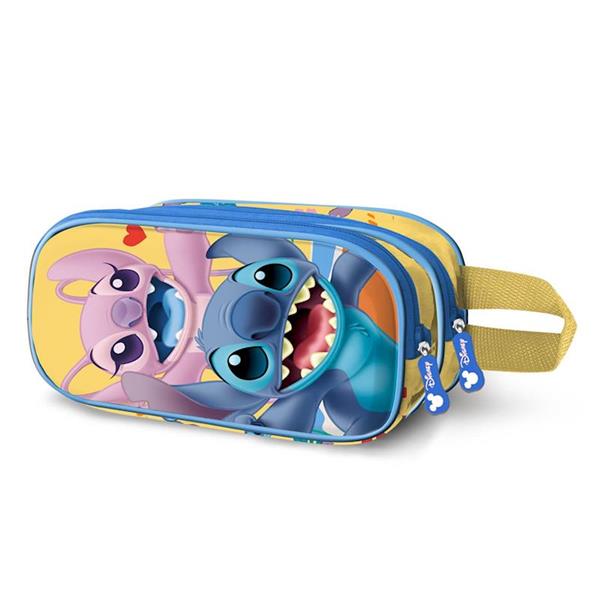 Imagen de Estuche Portatodo Doble 3D Lilo y Stitch Ocean 22 x8 x9,5 cm