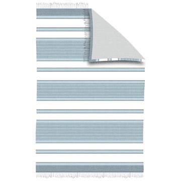 Imagen de Pareo Toalla  Rayas Flecos Raga Azu 100X150 cml