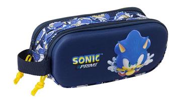 Imagen de Portatodo Doble 3D Sonic "City" 21x8x6 Cm