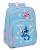Imagen de Mochila Infantil Adaptable a Carro Stitch "Happy" 26x34x11 Cm