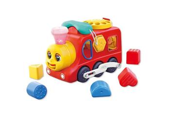 Imagen de Tren teléfono actividades infantiles 3 en 1, tren, teléfono y cubo actividades, con sonidos 13x26x11cm