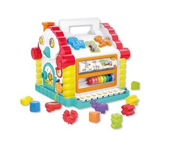 Imagen de Casa bloques y actividades infantiles con luces y sonidos 23x22x22cm
