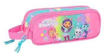 Imagen de Portatodo Doble Gabby'S Dollhouse "Confetti" 21x8x6 Cm