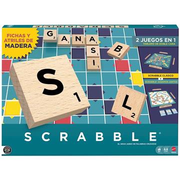Imagen de Juego Scrabble Core Wood. El Juego Clasico De Palabras Cruzadas.