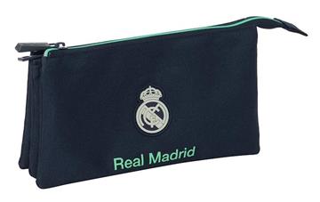 Imagen de Portatodo Triple Real Madrid 2ª Equipacion 25/26 22X12X3Cm