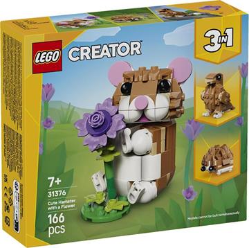 Imagen de Juego de construccion Lindo Hámster Con Flor Lego Creator