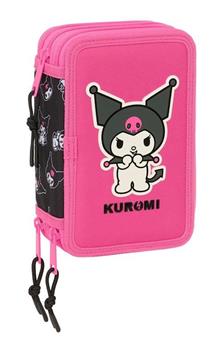 Imagen de Plumier Triple 37 Pcs Kuromi 12,5x19,5x5,5 Cm